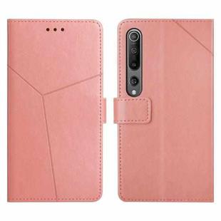 For Xiaomi Mi 10 / Mi 10 Pro Y Stitching Horizontal Flip Leather Phone Case(Rose Gold)
