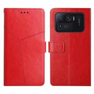 For Xiaomi Mi 11 Ultra Y Stitching Horizontal Flip Leather Phone Case(Red)