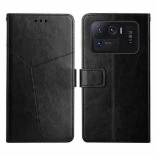 For Xiaomi Mi 11 Ultra Y Stitching Horizontal Flip Leather Phone Case(Black)