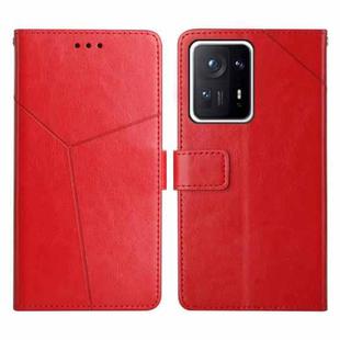 For Xiaomi Mi Mix4 Y Stitching Horizontal Flip Leather Phone Case(Red)