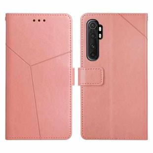 For Xiaomi Mi Note 10 Lite Y Stitching Horizontal Flip Leather Phone Case(Rose Gold)