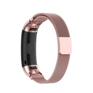 For  Huawei Band 3 & 4 Pro Milanese Strap(Rose Pink)