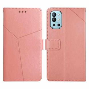 For OnePlus 9R Y Stitching Horizontal Flip Leather Phone Case(Rose Gold)