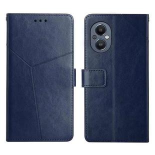 For OnePlus Nord N20 5G Y Stitching Horizontal Flip Leather Phone Case(Blue)