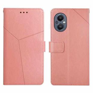 For OnePlus Nord N20 5G Y Stitching Horizontal Flip Leather Phone Case(Rose Gold)