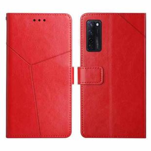 For ZTE Axon 20 4G Y Stitching Horizontal Flip Leather Phone Case(Red)