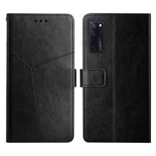 For ZTE Axon 20 4G Y Stitching Horizontal Flip Leather Phone Case(Black)