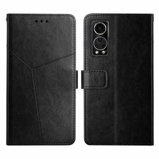 For ZTE Axon 30 Y Stitching Horizontal Flip Leather Phone Case(Black)