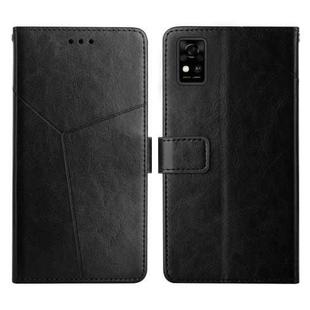 For ZTE Blade A31 Y Stitching Horizontal Flip Leather Phone Case(Black)