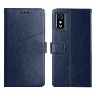 For ZTE Blade L9 Y Stitching Horizontal Flip Leather Phone Case(Blue)