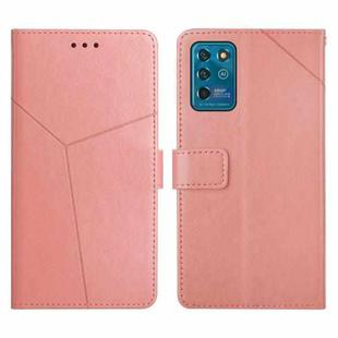 For ZTE Blade V30 Vita Y Stitching Horizontal Flip Leather Phone Case(Rose Gold)