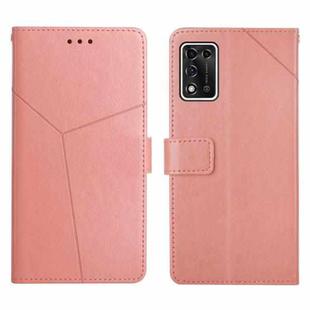 For ZTE Libero 5G II Y Stitching Horizontal Flip Leather Phone Case(Rose Gold)