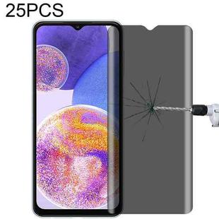 25 PCS Full Cover Anti-peeping Tempered Glass Film For Samsung Galaxy A23