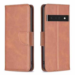 For Google Pixel 7 Pro 5G Lambskin Texture Leather Phone Case(Brown)