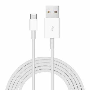 2A USB to USB-C / Type-C Data Cable, Cable Length:1m(White)