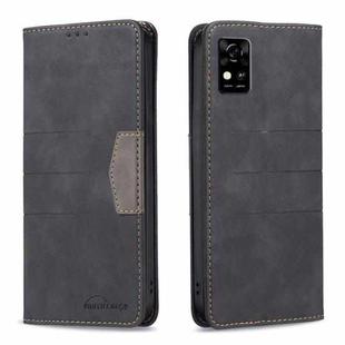 For ZTE Blade  A31 Magnetic Splicing Leather Phone Case(Black)