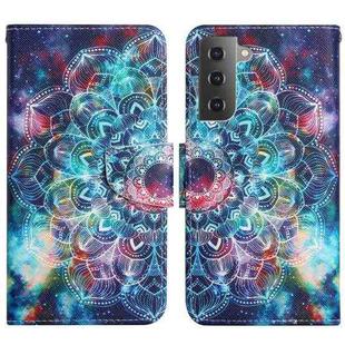 For Samsung Galaxy S22+ 5G Painted Pattern Horizontal Flip Leather Phone Case(Starry Mandala)