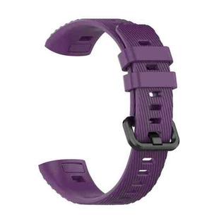 For Huawei Band 3 & 4 Pro Silicone Watch Band(Purple)