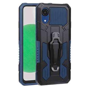 For Samsung Galaxy A03 Core Armor Warrior Shockproof PC + TPU Phone Case(Royal Blue)