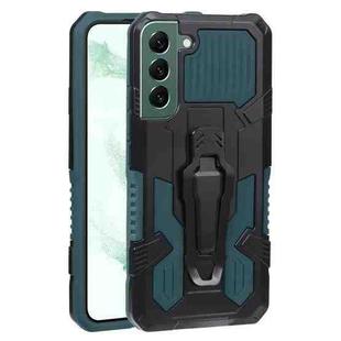 For Samsung Galaxy S22+ 5G Armor Warrior Shockproof PC + TPU Phone Case(Army Green)