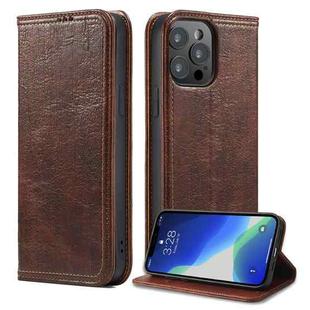 Vintage Bark Texture Wallet Leather Phone Case For iPhone 13 Pro(Brown)