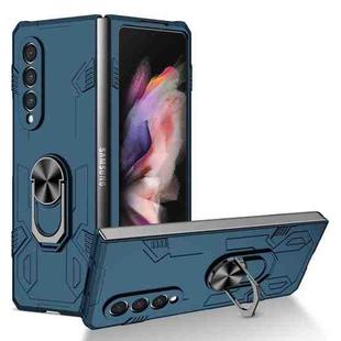 For Samsung Galaxy Z Fold3 5G Matte UV Shockproof Phone Case(Dark Blue)