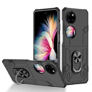 For Huawei P50 Pocket Matte UV Shockproof Phone Case(Black)