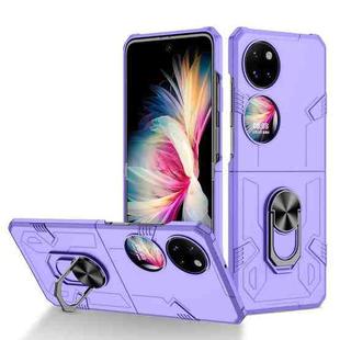 For Huawei P50 Pocket Matte UV Shockproof Phone Case(Purple)