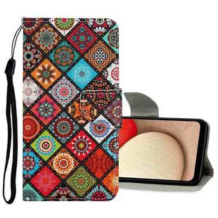 For Samsung Galaxy A03s US Version Colored Drawing Pattern Flip Leather Case(Ethnic Style)