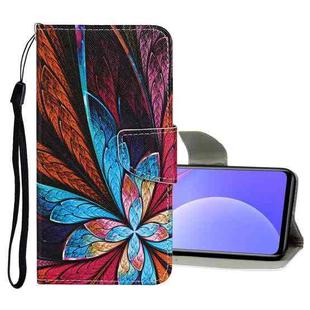 For Xiaomi Redmi K40 Colored Drawing Pattern Flip Leather Case(Colorful Flowers)