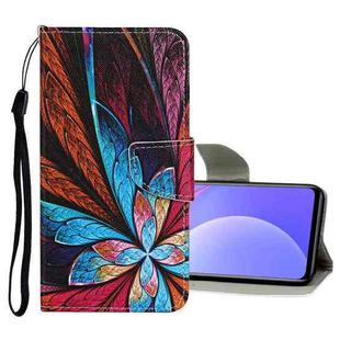 For Xiaomi Mi 10T Lite 5G Colored Drawing Pattern Flip Leather Case(Colorful Flowers)