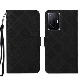 For Xiaomi Mi 11T Ethnic Style Embossed Pattern Leather Phone Case(Black)