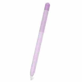 DUX DUCIS Rainbow Gradient Silicone Stylus Protective Case for Apple Pencil 2 / Pro(Gradient Purple)