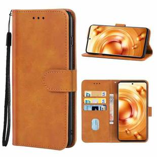 For vivo X80 Leather Phone Case(Brown)