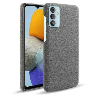 For Samsung Galaxy M23 5G Cloth Texture PC + Nylon Back Case(Grey)