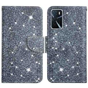 For OPPO A16 Painted Pattern Flip Leather Phone Case(Gypsophila)