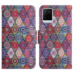 For vivo Y21 / Y21S / Y33S Painted Pattern Flip Leather Phone Case(Kaleidoscope)
