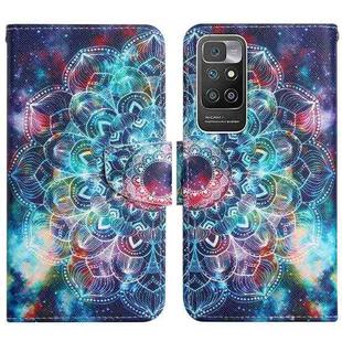 For Xiaomi Redmi 10 Painted Pattern Flip Leather Phone Case(Starry Mandala)