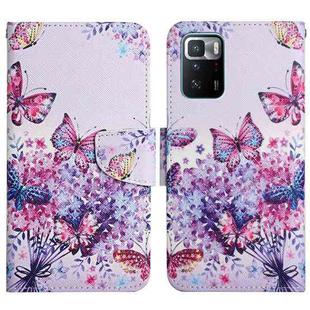 For Xiaomi Redmi Note 10 Pro 5G Painted Pattern Flip Leather Phone Case(Bright Butterfly)
