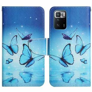 For Xiaomi Redmi Note 10 Pro 5G Painted Pattern Flip Leather Phone Case(Flying Butterfly)