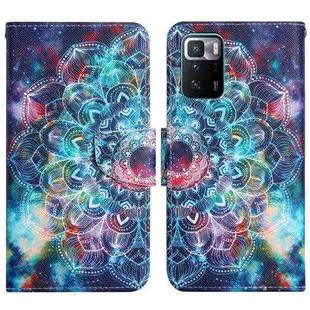 For Xiaomi Redmi Note 10 Pro 5G Painted Pattern Flip Leather Phone Case(Starry Mandala)