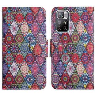 For Xiaomi Redmi Note 11 5G China Painted Pattern Flip Leather Phone Case(Kaleidoscope)