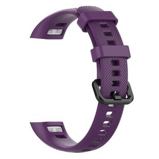 Silicone Watch Band for Huawei Honor Band 4 & 5(Purple)