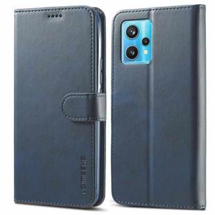 For OPPO Realme 9 4G/ Realme 9 Pro+ LC.IMEEKE Calf Texture Leather Phone Case(Blue)