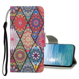 For Xiaomi Redmi 10C Colored Drawing Pattern Flip Leather Case(Diamond Totem)