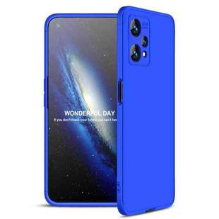 For Realme 9 Pro GKK Three Stage Splicing Full Coverage PC Phone Case(Blue)