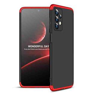 For Samsung Galaxy A13 4G GKK Three Stage Splicing Full Coverage PC Phone Case(Black Red)