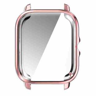 For Amazfit GTS 3 Full Coverage TPU Electroplating Watch Case(Pink)