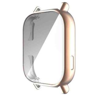 For Amazfit GTS 3 Full Coverage TPU Electroplating Watch Case(Rose Gold)