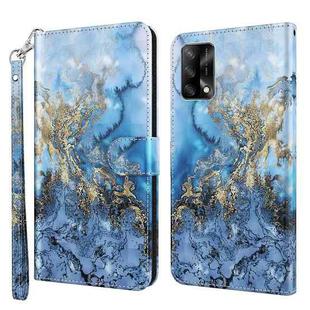 For OPPO A74 4G 3D Painting Pattern Flip Leather Phone Case(Milky Way)